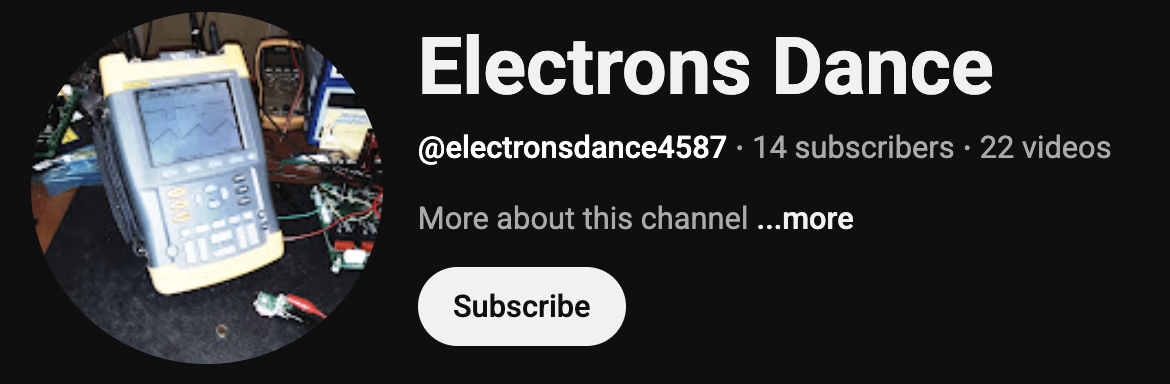 Electrons Dance YouTube channel by Ken Goodman, Senior Engineer at REC